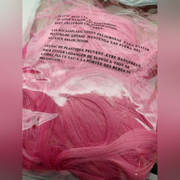 Free Barbie Pink Wig Hair Kids Girls Women Drag New! - Picture 4 of 5